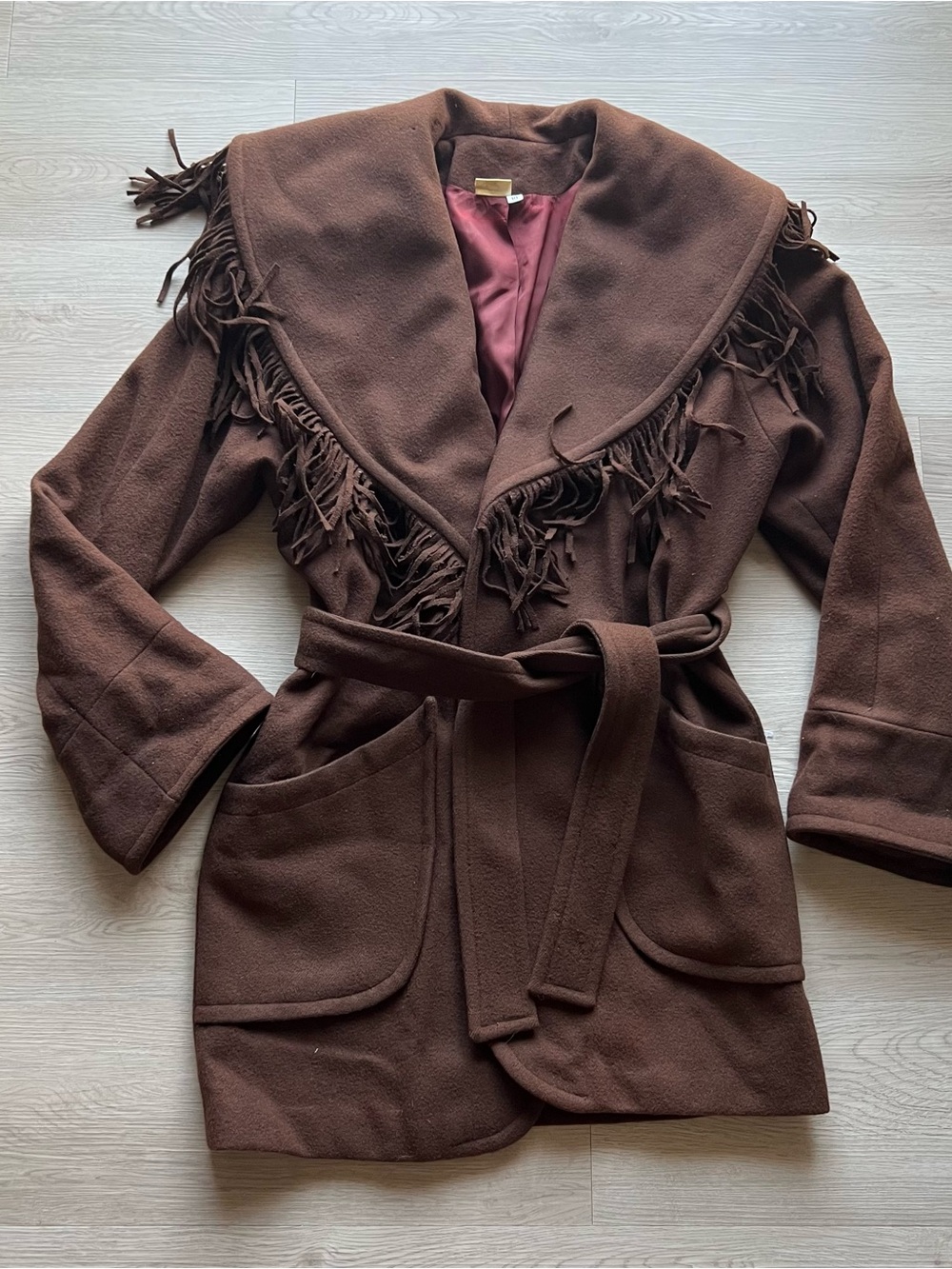 Spiegel Brown Fringe Western Jacket